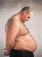 overweight man
